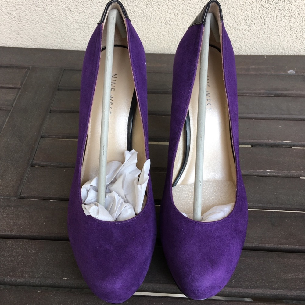 Nine West Heartbeat Suede Purple Size 6